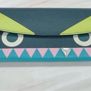 Colorful Monster Face Clutch